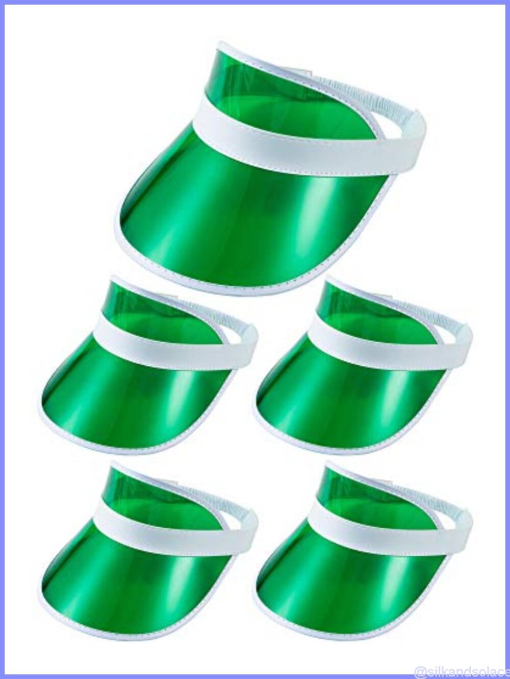 5 Pack Sun Visors Adjustable Elastic Band Retro Style Bachelorette Beach Golf